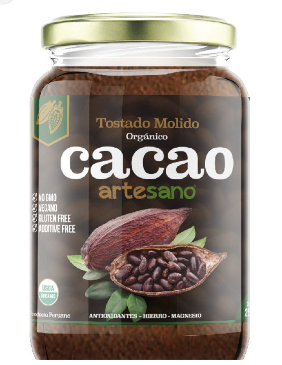 Cacao tostado molido x 160gr Artesano
