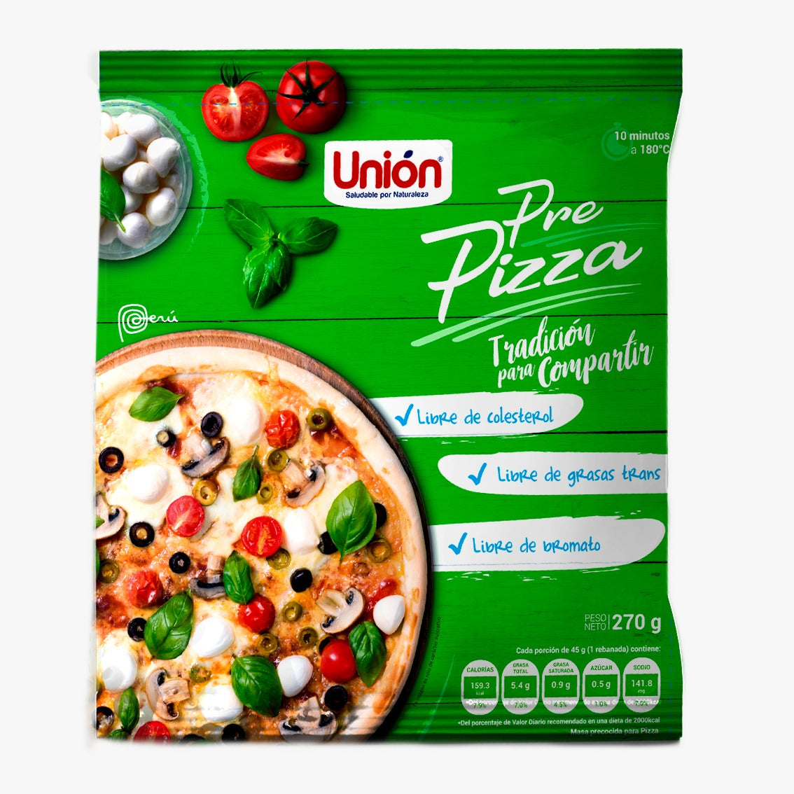 Pre pizza Unión 270gr