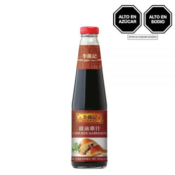 Caja Pollo marinada Lee Kum Kee 14 oz x 12 unids