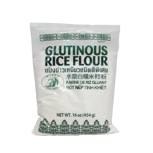 Glutinous rice flour 454g per box 24 units Three Elephants