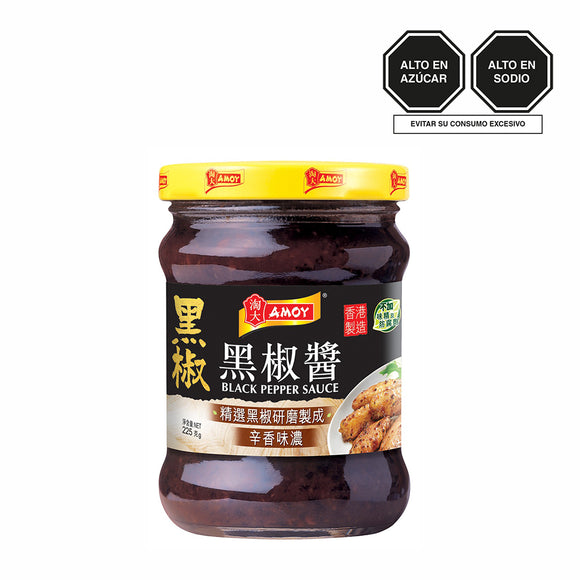 ΑΜΟΥ SALSA PIMIENTA NEGRA 225G FRA