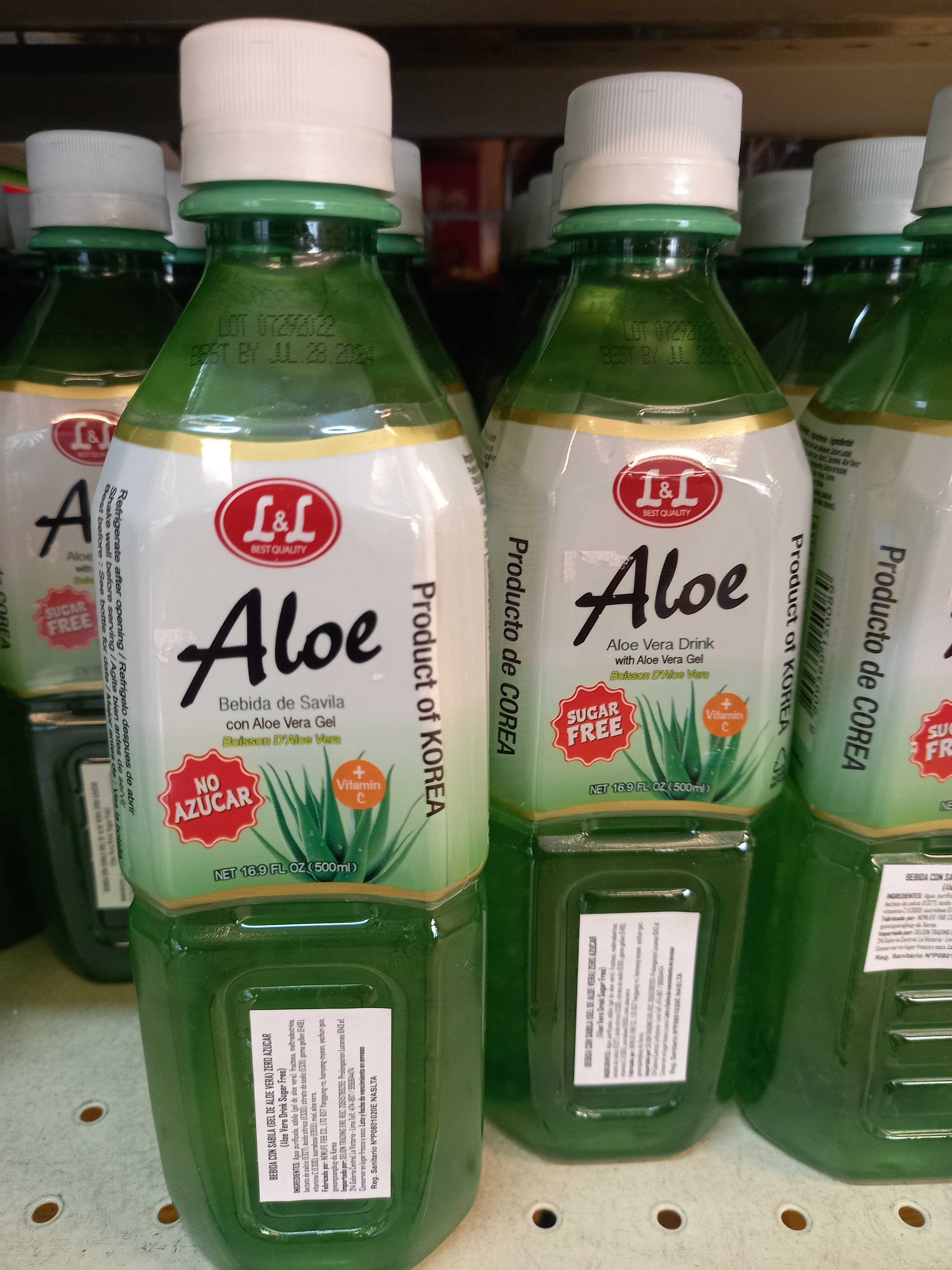 Bebida de aloe cero azúcar 500ml