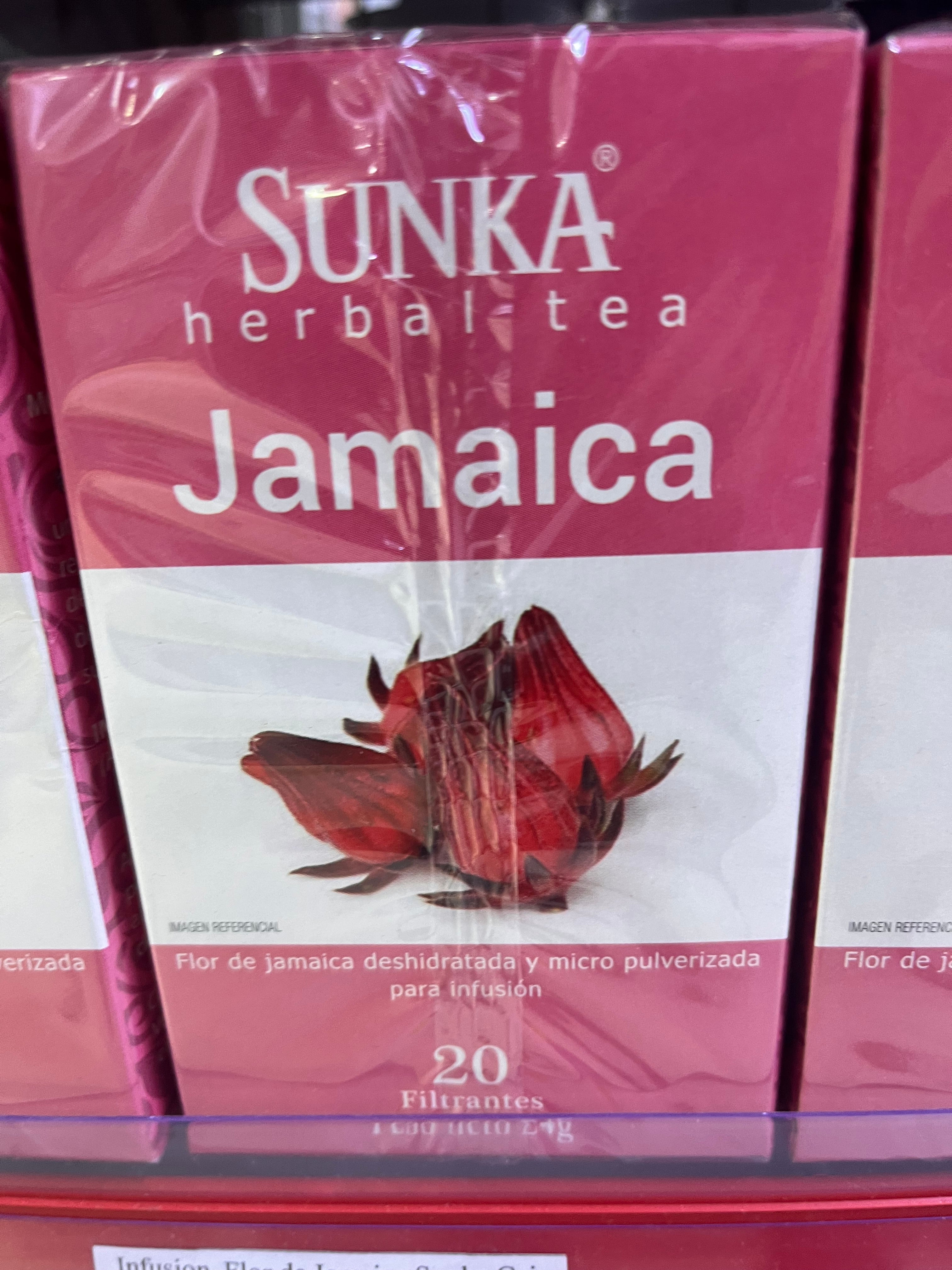 Té orgánico premium Jamaica, 20 bolsitas filtrantes 2.2grs