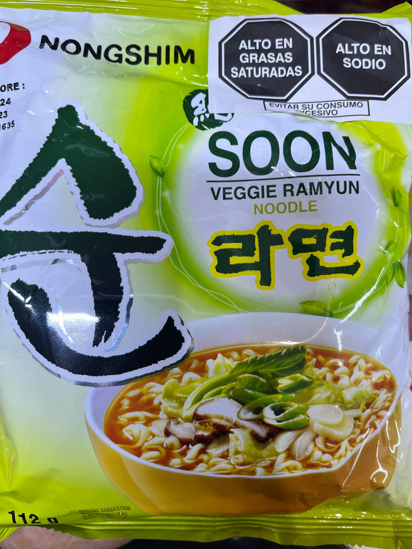 2 Pack Soon veggie ramyun noodle 112gr
