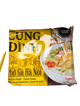 5 Pack fideos de arroz instantáneo sabor pollo