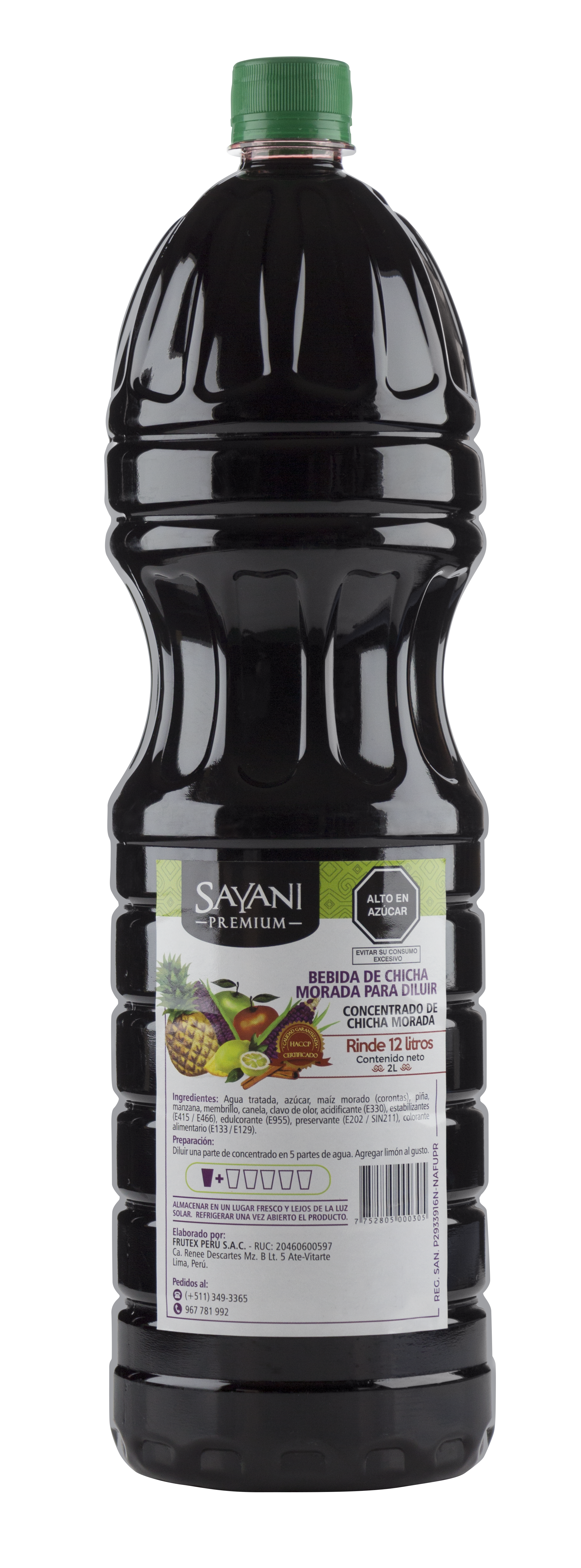 Sayani concentrado de chicha morada 2Lt Pack 8 unids
