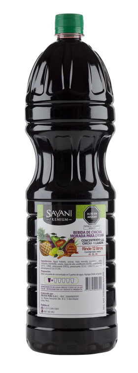 Sayani concentrado de chicha morada 2Lt Pack 8 unids
