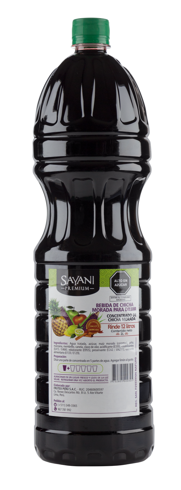 Sayani concentrado de chicha morada 2Lt Pack 8 unids