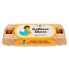 Huevos de gallinas libres 12 unids