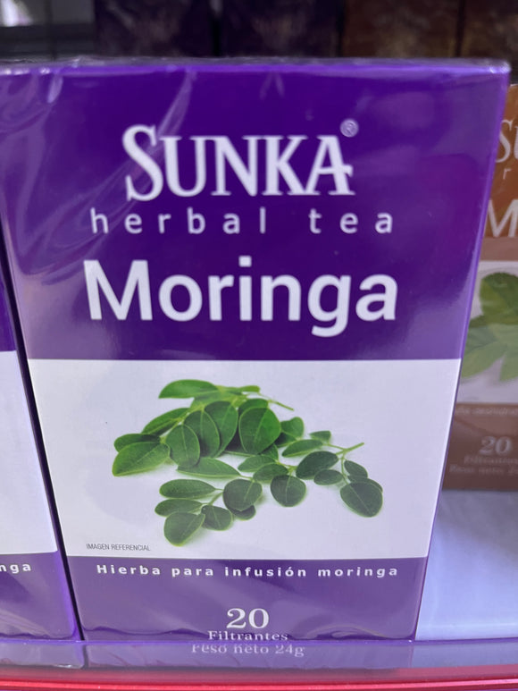 Té orgánico premium Moringa, 20 bolsitas filtrantes 2.2grs