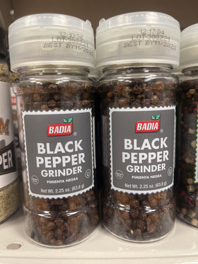 Badia Pimienta Negra Molinillo 2.25oz