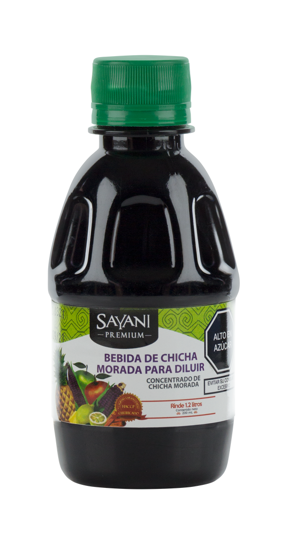 Sayani concentrado de chicha morada 200ml Pack 24 unids