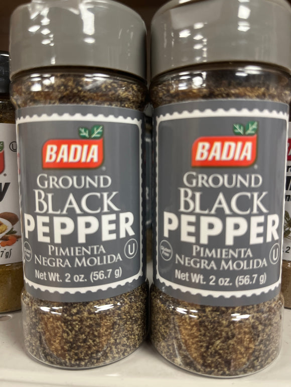 Badia Pimienta Negra molida 2oz