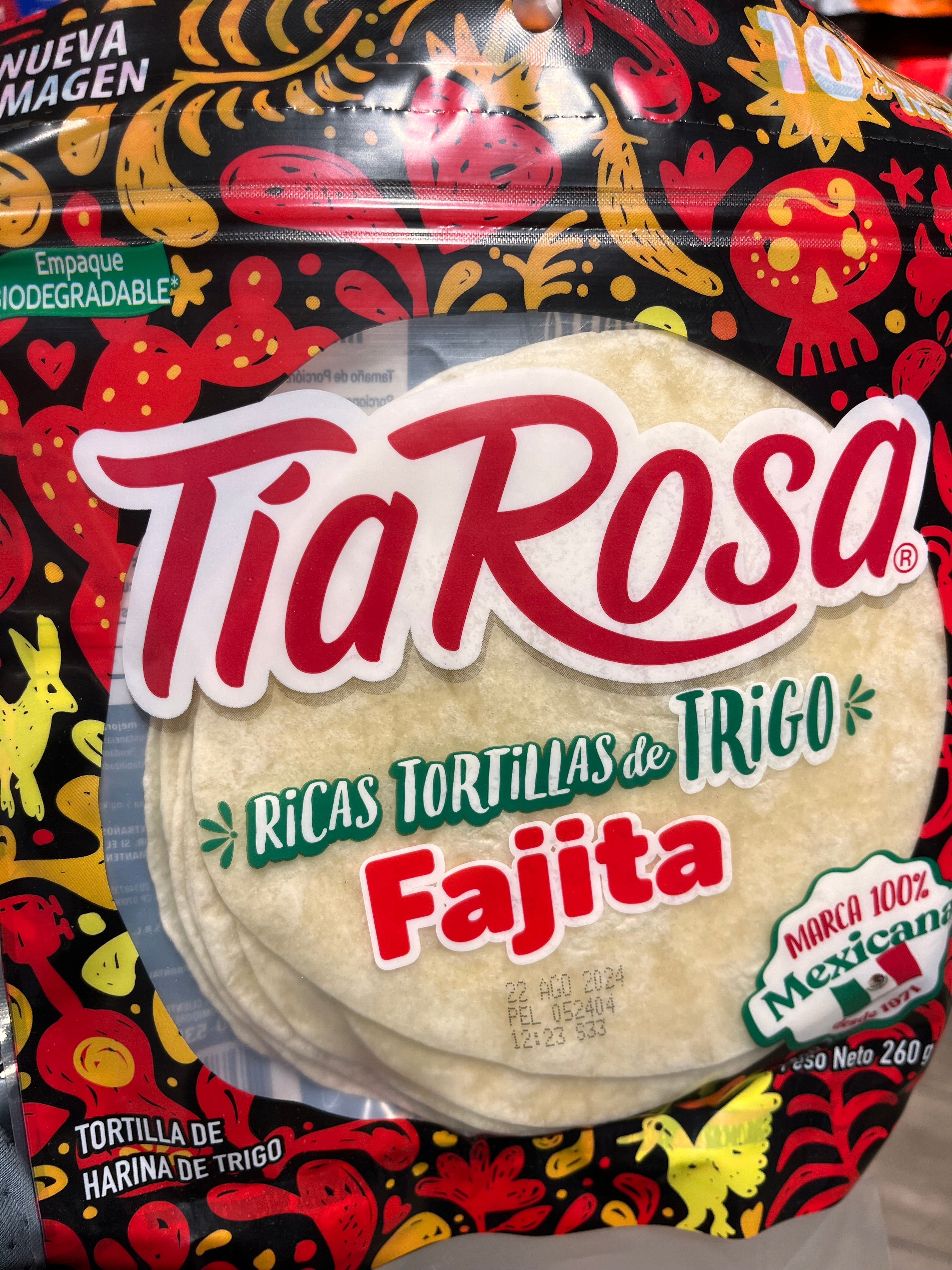 Tortillas de harina de trigo, 260grs Tía Rosa