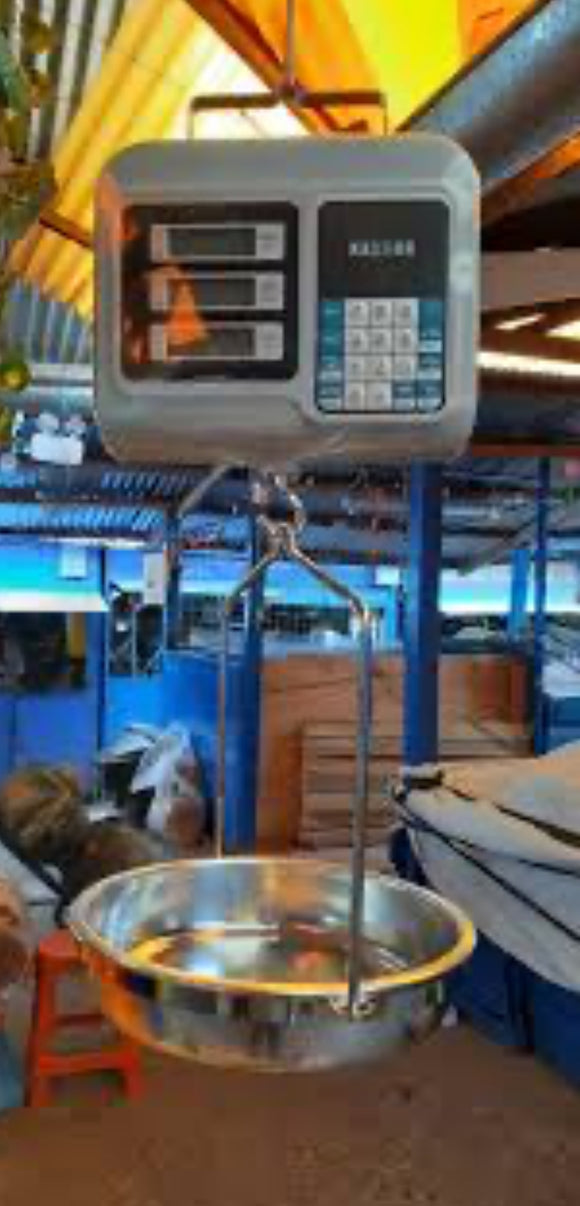 Balanza digital colgante 15kgs con platillo