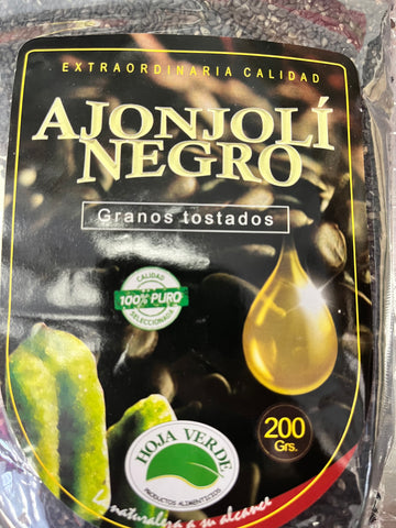 Semilla de ajonjolí negro 200gr Hoja Verde