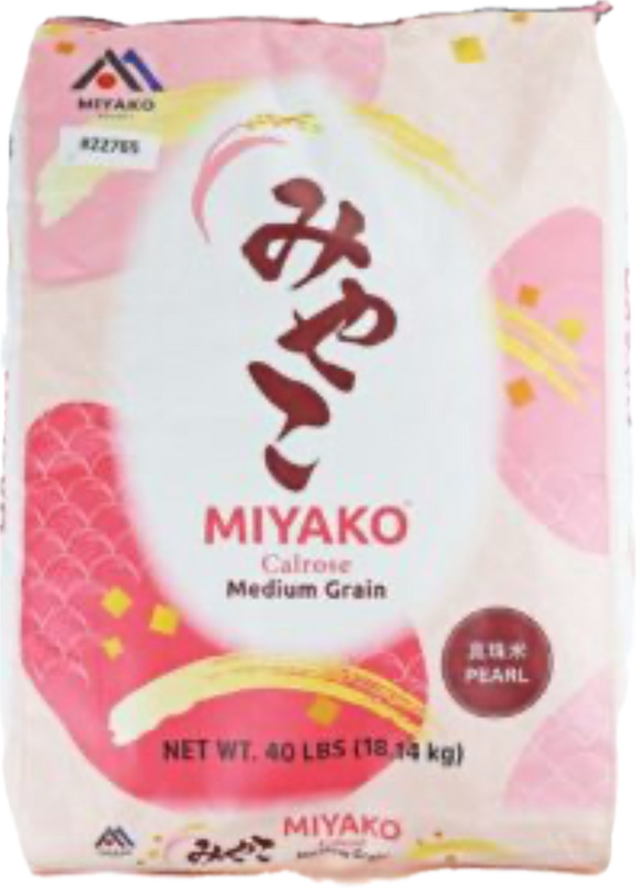 Arroz Miyako para sushi 18kgs