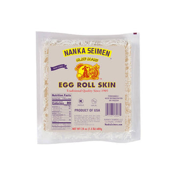 Pasta al huevo para rollos primavera 25oz Nanka Seimen