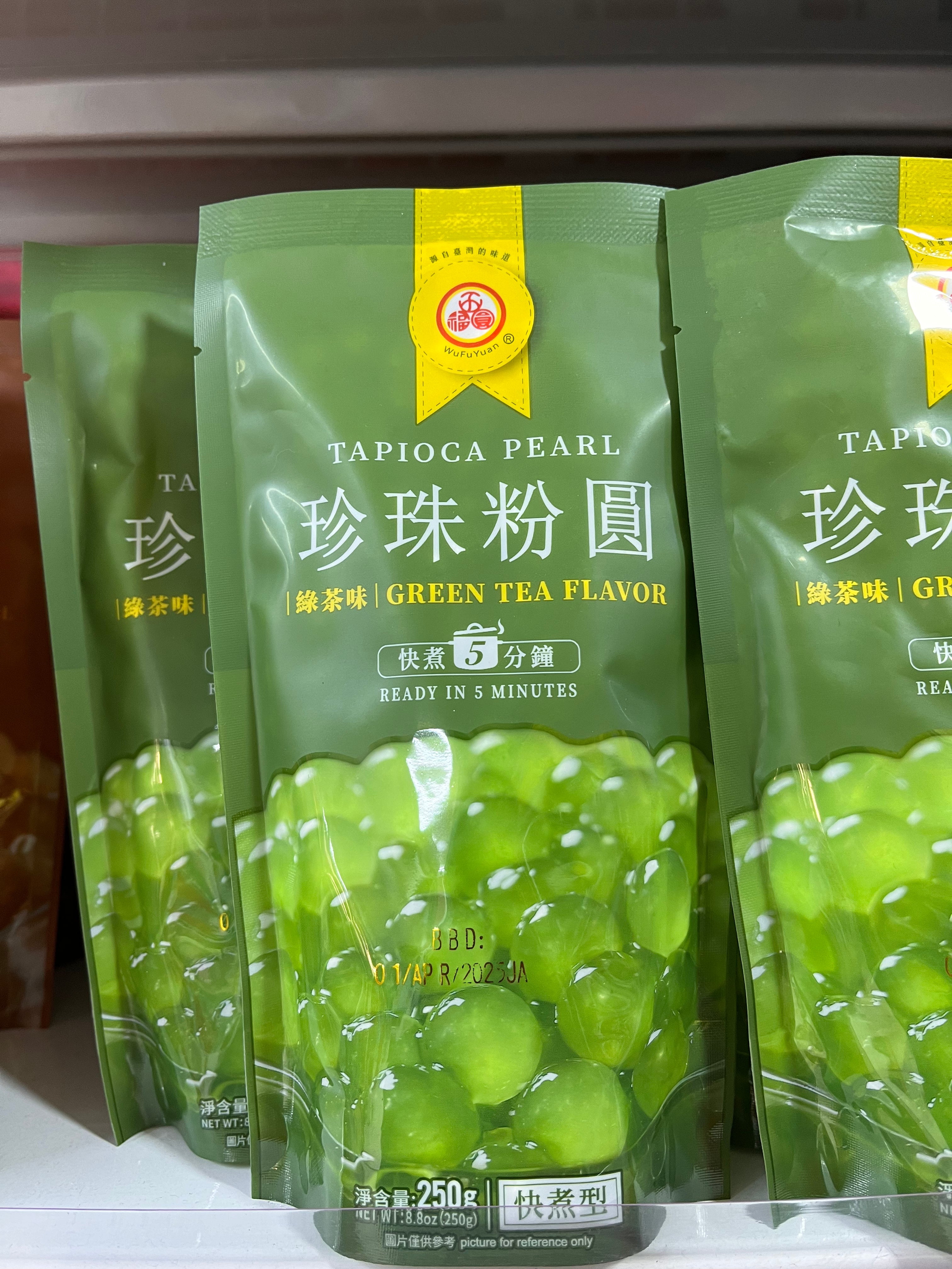 Wofuyuan tapioca Green Tea  Flavor 250gr