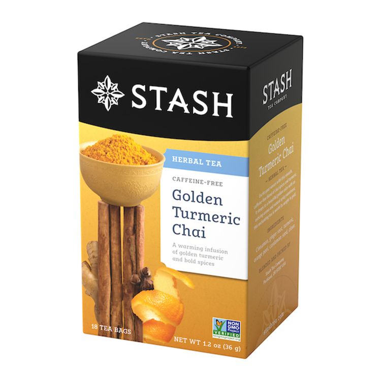 Stash Golden Turmeric Chai Caffeine-Free 20 sobres 6 pack