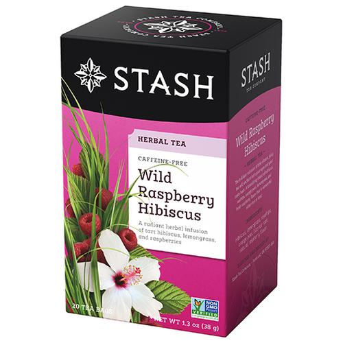 Stash Wild Rasberry Hisbiscus caffeine-free 20 sobres x 6pack