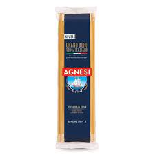Spaguetti N°3 al bronzo Agnesi pqt 500gr Caja 24 unids