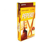 Pepero nude, palitos de galleta relleno de chocolate caja por 40 unids