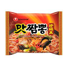 Sopa de fideos picante sabor mariscos 130grs caja por 32 unidades