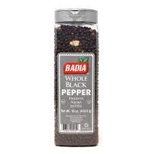 Badia whole black pepper 12oz