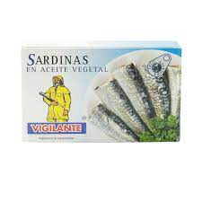 Sardina en aceite vegetal 120gr Vigilante