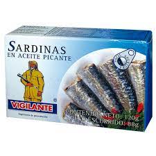 Sardina picante en aceite vegetal 120gr Vigilante