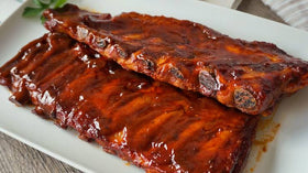 My pork ribs seasoned with BBQ sauce per kg. Premium Pork Cuts (1.3kg to 1.5kg each)