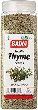 Badia tomillo hojas 8oz