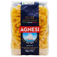 Fusilli Agnesi pqt 500gr Caja 24 unids