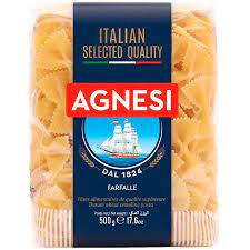 Farfalle Agnesi pqt 500gr Caja 24 unids