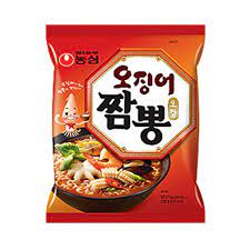 Sopa instantánea con sabor mariscos 124 grs Ojingeo Champong Caja 20 unidades