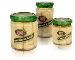 Valle fértil palmito entero 800gr caja 12 unids