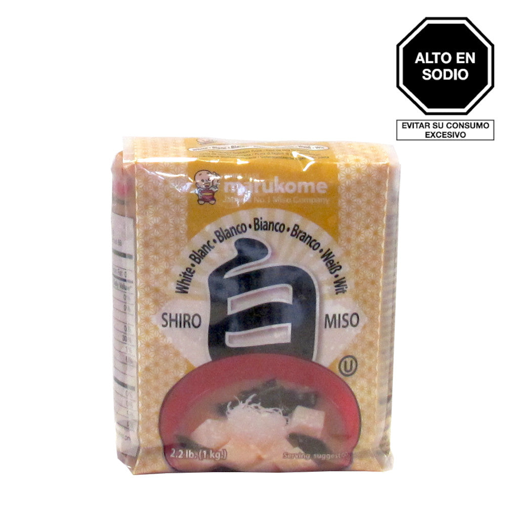 Marukome Pasta Soya Shiro Miso 1kg Paquete blanca