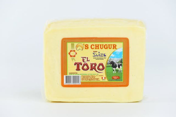 Queso tipo Suizo El Toro x 400 gr