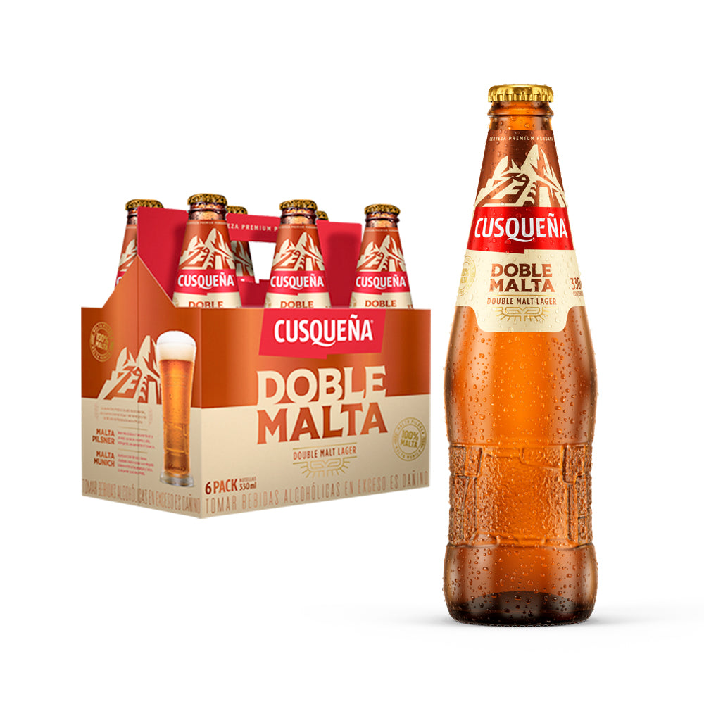 Cuzqueña doble malta x 330ml (6 pack)