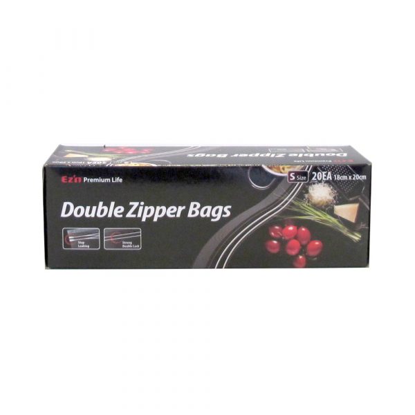 Doble zipper bags tamaño S 20 unid