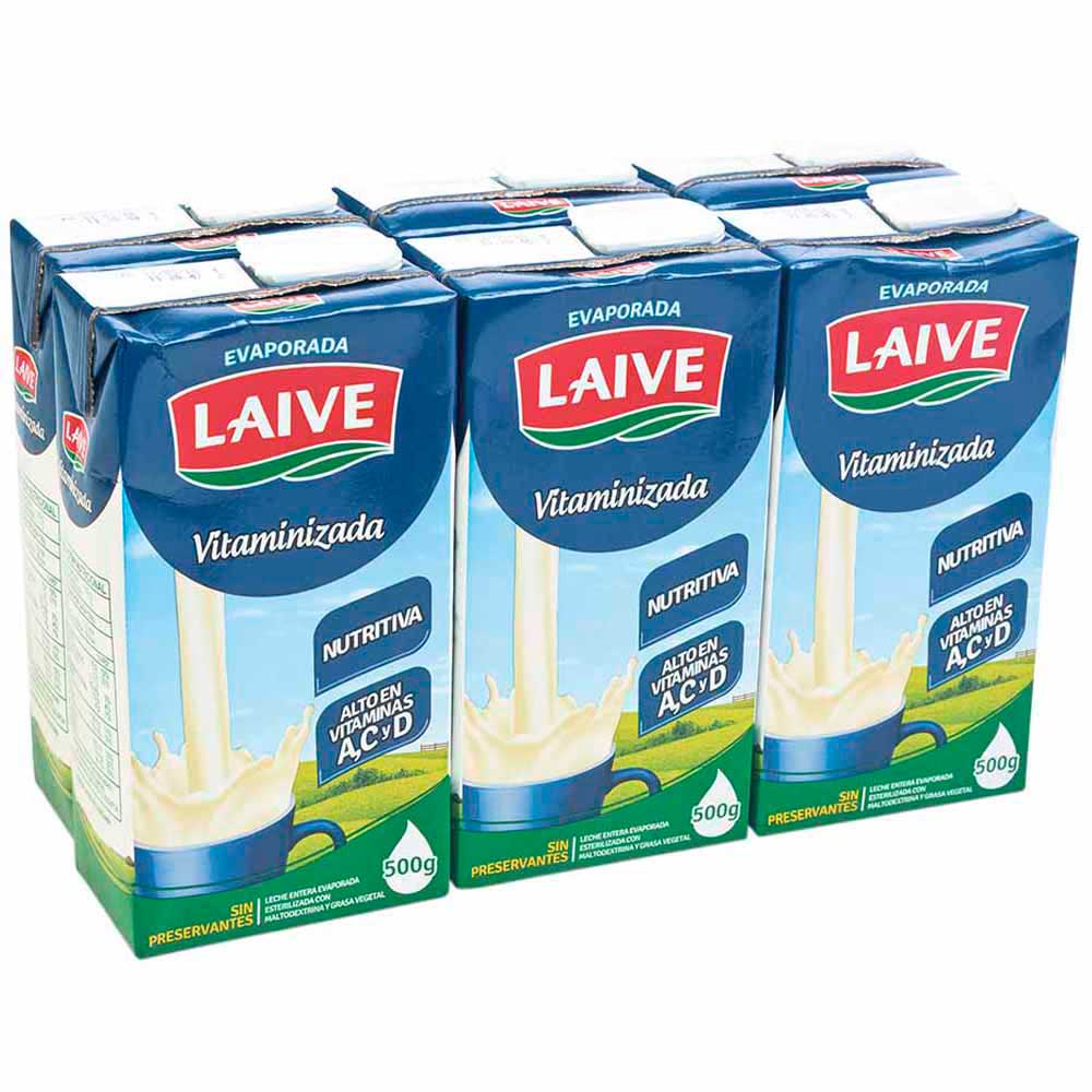 Leche evaporada Laive 6 pack