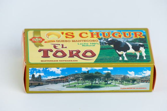 Queso mantecoso el toro, chugur en caja x 300gr