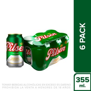 Cerveza Pilsen Callao 6 pack lata o botella