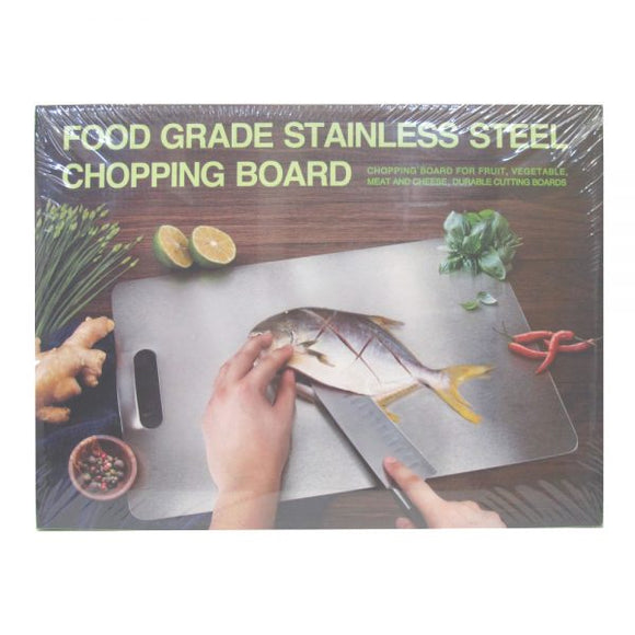 Stainless steel chopping board