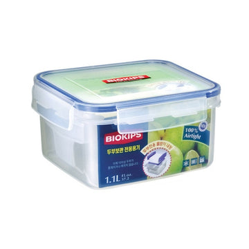 Contenedor hermético cuadrado 1.1Lt Komax Biokips