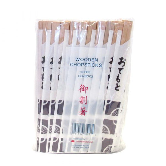 Pacific disposable sticks with wrapper x 100 pairs