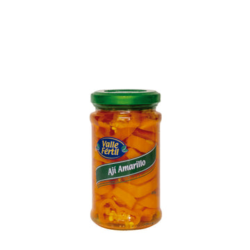 Ají amarillo en rodajas x 225gr Valle Fértil Frasco vidrio (12 unid)