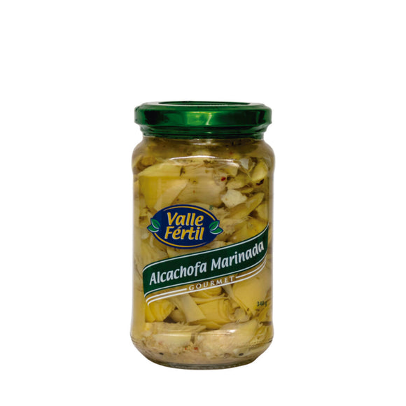 Alcachofa marinada x 340gr Valle Fértil Frasco vidrio (12 unid)