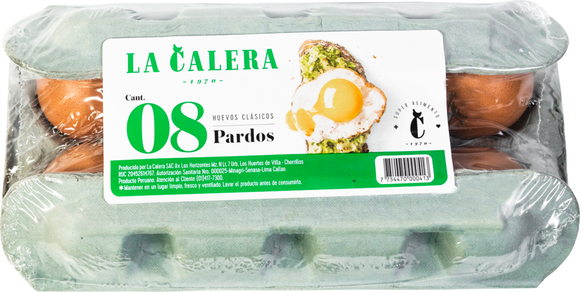 Huevos Pardos x 8 unid
